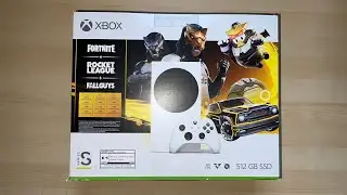 Fortnite Xbox Series S Huntmaster Saber Skin Unboxing