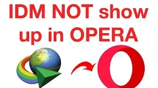 [FIXED] IDM does not show up in Opera