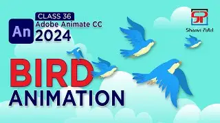 Adobe Animate CC 2024 Advance Level: Bird Flying Animation | चिड़िया एनीमेशन | 2D Cartoon | Hindi