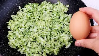 1 Zucchini with 2 eggs! It really tastes better than meat! So simple and delicious