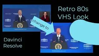 The eaiest steps Retro 80s VHS Look - Video and Sound - Davincie Resolve