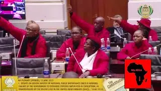 DRAMA In Parliament - EFF vs "Dictatorial" House Chair  During Debate on Youth Day