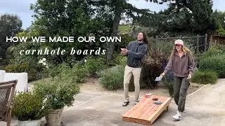 How We Made Our Own Cornhole Boards