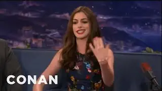 Anne Hathaways Lil Wayne Style Paparazzi Rap | CONAN on TBS