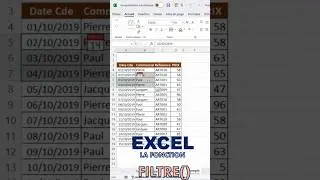 FILTRE Excel  | La Fonction Magique à Connaître ! ✅