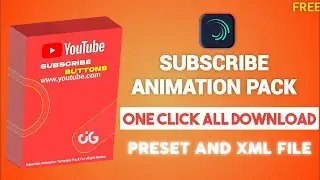 alight motion youtube subscribe pack | Youtube Elements Presets Pack For Alight Motion | lower third