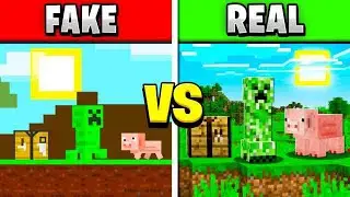 PLAYING FAKE MINECRAFT GAMES! FAKE vs REAL MINECRAFT!