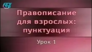 Русский язык. Урок 1. Принципы русской пунктуации. Типы знаков препинания