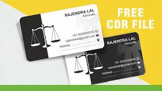 Advocate Visiting Card Design, Free CDR File Download in Telegram Channel