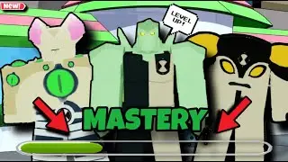 HOW TO GET MAX MASTERY IN A DAY IN BEN10 ULTIMATE ENSEMBLE | TOP 3 METHODS |Roblox Ultimate Ensemble