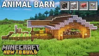 Minecraft: How to Build a Simple Barn for Animals