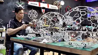 Korean Drone Soccer Making Process. Drone Technology for Football Game