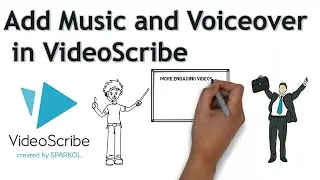 Videoscribe Tutorial 9 | How to add music and voiceover in videoscribe