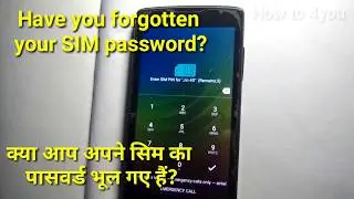 How to unlock sim puk code in English