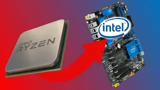 How To Install Ryzen CPU In a Intel Motherboard (Dont Do This)