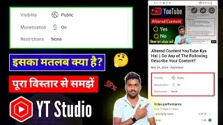 Visibility Monetization Restrictions YT Studio || Visibility Monetization Restrictions Meaning Hindi