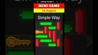 Hamster Kombat Mini Game Today 16 August Unlock Key | 16 August Mini Game Hamster Kombat | #minigame