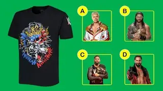 Can You Guess the WWE Wrestlers from Their T-Shirts? 👕 | WWE Quiz