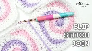 HOW TO JOIN CROCHET WITH A SLIP STITCH | Bella Coco Crochet