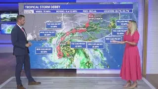 Tracking Debby: Tropical Storm Debby nears hurricane strength as it approaches Florida