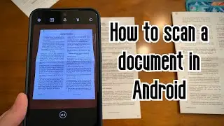 How to scan a document in Android