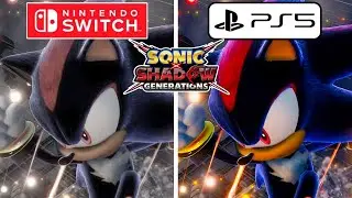 Sonic X Shadow Generations PS5 vs Nintendo Switch Graphics Comparison