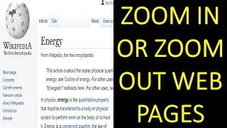How to Zoom Web Pages? | Zoom in Web Pages | Zoom out Web Pages | How to Zoom Webpages in Chrome.
