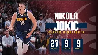 Player Highlights: Nikola Jokić | DEN vs. MIN Round 1 Game 2 (27 PTS, 9 REB, 9 AST)