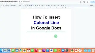 How to Insert Colored Line in Google Docs