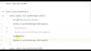 DataStructure Lab1 Shift Right  Array Elements