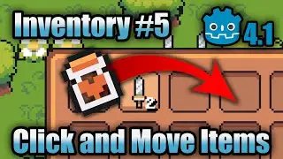 How to Click and Move Inventory Items in Godot 4 #2 | ARPG in Godot 4 #26 | tutorial | zeldalike