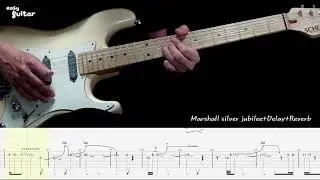 Gary Moore - The Loner Guitar Lesson + Tab (Slow Tempo)