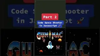 Code Space Shooter in Javascript in 1 minute 👏