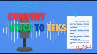 Cara mudah convert atau translate audio suara menjadi sebuah teks  dengan AI