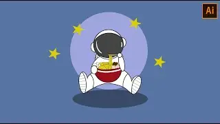 HOW TO DRAW AN ASTRONAUT IN ADOBE ILLUSTRATOR