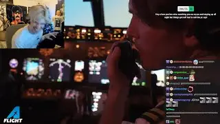 xQc reacts to Jerma's an impression of a pilot talking into the radio