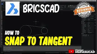 BricsCAD How To Snap To Tangent