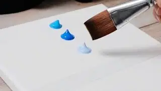 How to Draw a Simple Seascape | Easy Acrylic Painting  Tutorial for Beginners Step by Step