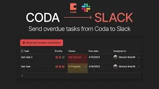 How to send automated messages from Coda to Slack (Coda Slack Pack)