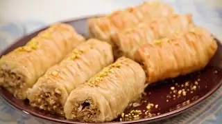 Пахлава. Рецепт приготовления. Baklava rolls.