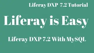 Liferay DXP 7.2 Tutorial 02 - Liferay DXP with MySQL