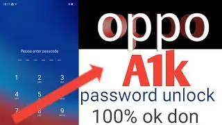 Oppo A1k password unlock 100% ok  ufi