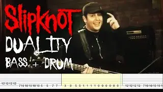 Slipknot - Duality [Paul Gray Jam with Roy Mayorga] Bass And Drum Tabs By Chami's Bass