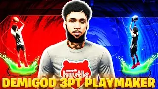 My 2-WAY 3PT PLAYMAKER is a DEMIGOD on NBA 2K22 CURRENT GEN!!