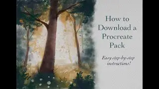 How to Download a Procreate Brush Pack EASY TUTORIAL