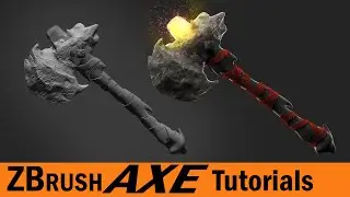 ZBrush Sculpting | zbrush axe tutorial | ZBrush Tutorial for Beginners | ZBrush 2020,free tutorial