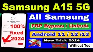 Samsung A15 5g Frp Bypass 2024 Samsung FRP Bypass TalkBack Not Working - Without Pc New Method 2024