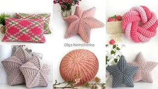 Мои вязанные подушки за шесть лет . 31 идея! / My knitted pillows for six years. 31 ideas!