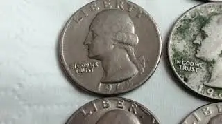 34509$ 1934 Silver QUARTER DOLLAR ,1965 super rare, 1966,1967,1983 ERROR.