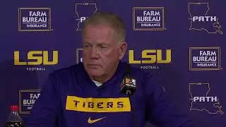 Brian Kelly talks after LSU's home opener win over Nicholls